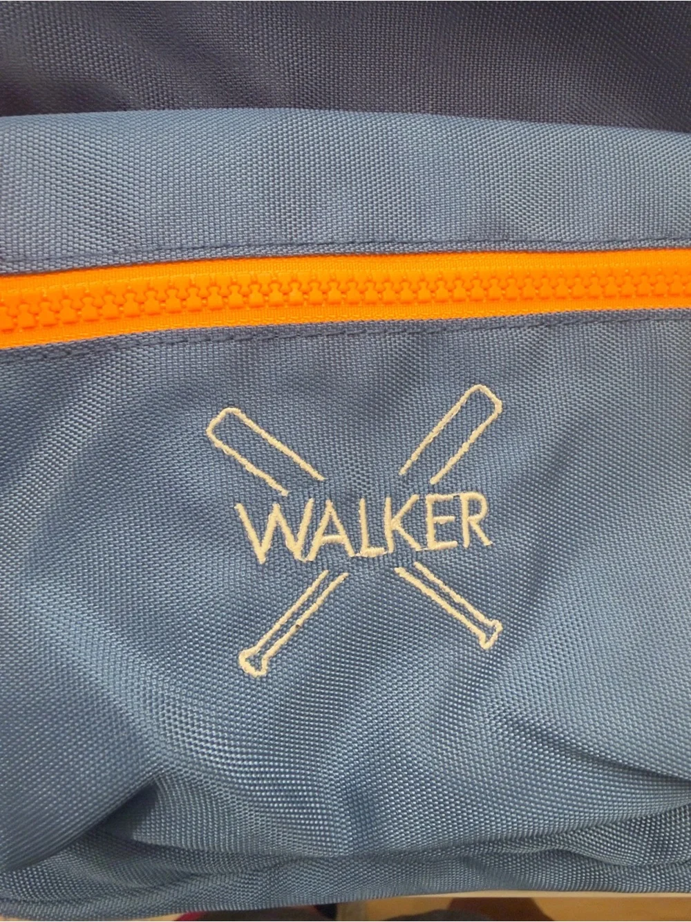 Pottery Barn Kids Blue/Navy/Orange Astor Small Backpack